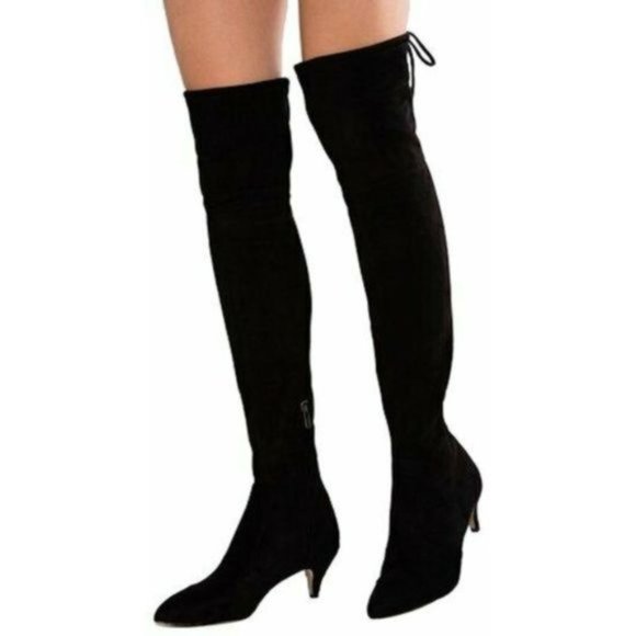 Sam Edelman Kristie Over the Knee Kitten Boot - Picture 1 of 7
